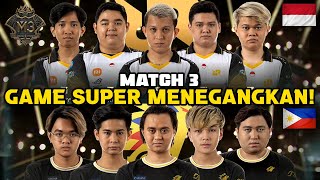 Bareng EVOS Full Team  Game Super Menegangkan Senam Jantung Nontonnya  RRQ vs ONIC Match 3 [upl. by Bayard755]