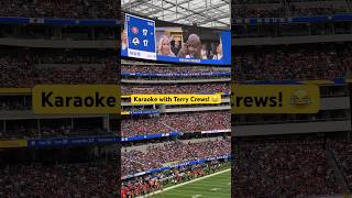 Terry Crews quotA Thousand Milesquot Karaoke at 2023 Rams vs 49ers Game shorts karaoke rams 49ers [upl. by Aredna843]