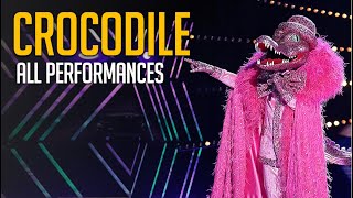 The Masked Singer Crocodile All Performances and REVEAL [upl. by Tiedeman]