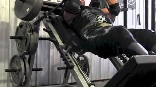 Eliteftscom  High Rep Hack Squat Sets [upl. by Astrahan]