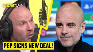 quotSHOT IN THE ARMquot Danny Mills REACTS To Pep Guardiolas OneYear Contract Extension At Man City [upl. by Chicoine124]