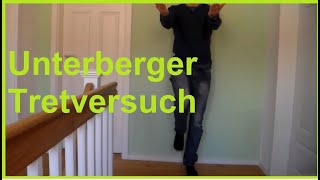 Unterberger Tretversuch Test  Unterberger Stepping Test [upl. by Suiravat]