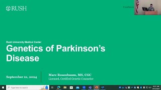 Rush Parkinsons Conference 2024 Genetics of PD [upl. by Crisey771]