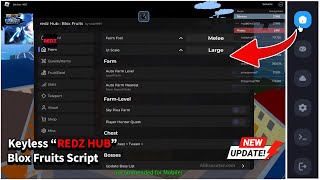 New REDZ HUB Blox Fruits Script For Delta Executor Latest Update  Best Delta Script For Roblox [upl. by Aivek185]