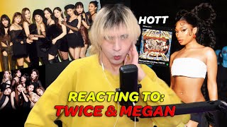 REACTING TO TWICE amp MEGAN 🔥  Megan Thee Stallion  Mamushi Remix feat TWICE Official Audio [upl. by Kayley]