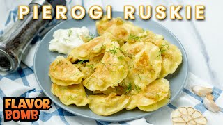 Polish Pierogi Ruskie with Potatoes and Cheese [upl. by Nisen100]