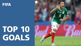 TOP 10 GOALS  FIFA Confederations Cup Russia 2017 [upl. by Sucramaj]