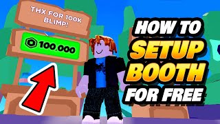 How to Setup Pls Donate Booth for Free  Get Robux Donations [upl. by Navada]