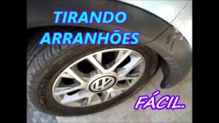 COMO TIRAR ARRANHÕES DE PLASTICOS DE PARA CHOQUE PARA LAMA CARENAGEM DE MOTO ETC DE FORMA FÁCIL [upl. by Llehsyt]