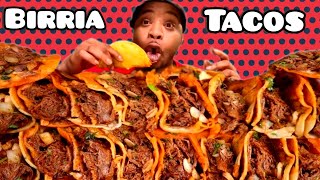 ASMR BIRRIA TACOS DIPPED in Consommé MUKBANG  Crunchy Eating Sounds MUKBANG eatingshow tacos [upl. by Ahsir]