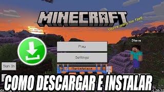 COMO INSTALAR MINECRAFT BEDROCK en PC  Instala MINECRAFT BEDROCK en WINDOWS 1011 [upl. by Prue]