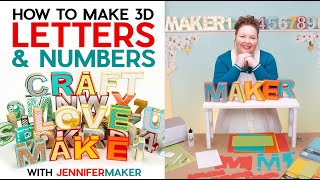 How to Make 3D Letters from Paper  Storage for Gifts amp Decorations [upl. by Ardiedal]