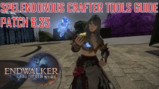 Final Fantasy XIV  Splendorous Crafter Tools Guide amp Macro Patch 635 [upl. by Anirual]