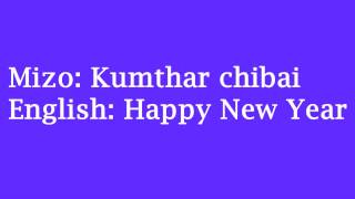 How to say quotHappy New Yearquot in Mizo language Mizo Tawng [upl. by Lemal805]