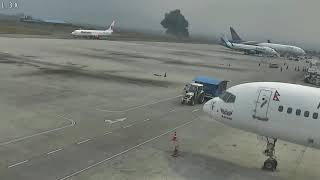 Deadliest Airplane crash caught on CCTV  Tribhuvan International Airport  NEPAL [upl. by Aidyl]