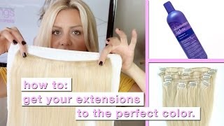 How to Tone Extensions to Match your Hair Perfectly [upl. by Ahsilef622]