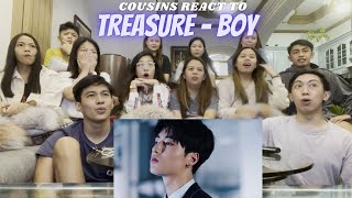 COUSINS REACT TO TREASURE  BOY MV [upl. by Anot]