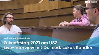 LiveInterview mit Dr med Lukas Kandler Arzt für Anästhesie [upl. by Eelirol]