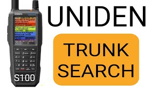 UNIDEN SDS100 HOW DO YOU SEARCH TRUNKED SYSTEMS [upl. by Nedac]