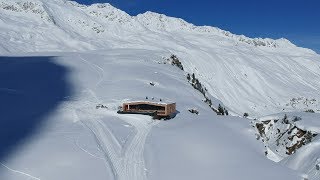 Winterwanderung amp Skidootransport zur Schönwieshütte in Obergurgl Hochgurgl [upl. by Erialcyram]