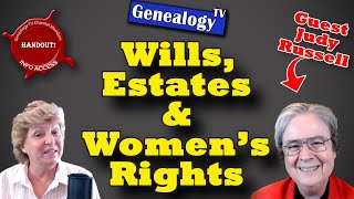 Understanding Wills Probate Estate Records and Womens Rights for Genealogy [upl. by Helbona]