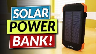 10000mah Qi Power Bank  BLAVOR Solar Power Bank with Wireless Qi on Amazon [upl. by Annauj657]