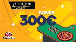 ⭐ AVIS UNIQUE CASINO  200€ BONUS  20 FREE SPINS 💰  CASINO EN LIGNE [upl. by Neyut214]