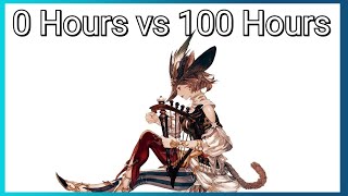 0 hours of FFXIV vs 1000 Hours [upl. by Gere]