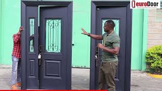 STEEL DOOR DESIGN for GLASS DOORS in Kenya [upl. by Aryas]