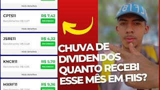 RECEBI O MAIOR DIVIDENDO EM FUNDOS IMOBILIÁRIOS [upl. by Atekahs]