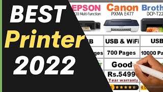 Best printer in India 2022  All in one Color printers WiFi  Top Inkjet Printer HP vs EPSON [upl. by Durant870]