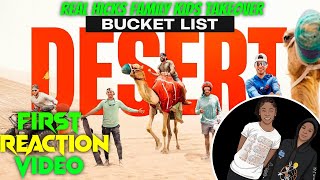 Reaction To Dude Perfect  Bucket List Desert Real Hicks Family Kids Do Their First Reaction Video [upl. by Nirtiac750]