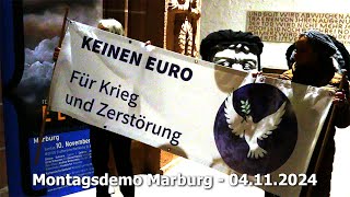 Montagsdemo Marburg  04112024 [upl. by Nosyarg723]