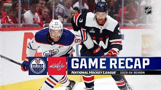 Oilers  Capitals 1124  NHL Highlights 2023 [upl. by Gervais]