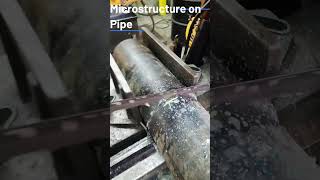 CUTTING CARBON STEEL PIPE FOR MICROSTRUCTURE AND OTHER MECHANICAL TESTS [upl. by Zel623]