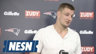 ICYMI Rob Gronkowski on final play of Patriots loss I did sucky [upl. by Aleece]