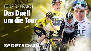 Tour de France 2023 Vingegaard gegen Pogacar  wer gewinnt die Tour  Deine Tour  Sportschau [upl. by Eidlog]