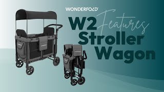 WonderFold Wagon W2 Double  Twin Stroller Wagon [upl. by Aipmylo]