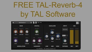 FREE TAL Reverb4 by TAL Software [upl. by Schlessel]