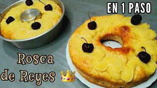 ROSCA DE PASCUAS CASERA EN MINUTOS esponjosa y fácil con medio kilo de harina salen 2 [upl. by Shabbir955]