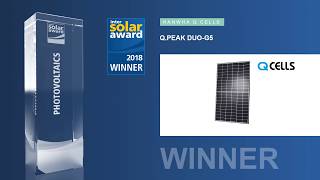 Hanwha Q CELLS  QPEAK DUOG5 Solar Module  Intersolar AWARD 2018 Winner [upl. by Nodlehs]