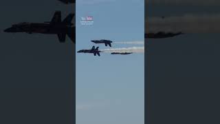 DOUBLE FARVEL  Blue Angels  airshow aviation navy topgun f18 military maverick aircraft [upl. by Manouch]