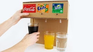 How to Make Coca Cola Soda Fountain Machine with 3 Different Drinks at Home [upl. by Okika]