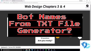 Kahoot Bots TXT File With Nicknames Generator [upl. by Carbo]