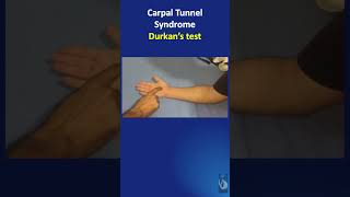 Shorts 67 A simple test for diagnosing carpal tunnel syndrome CTS  Durkans test [upl. by Anidan]