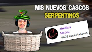 MIS NUEVOS CASCOS SERPENTINOS amp RECORD HISTORICO EN METIN GAMEFORGE METIN2 [upl. by Aleahs]