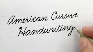 American Cursive Handwriting  For Beginners [upl. by Ahsema]