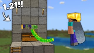 Easy 121 Mob Farm in Minecraft Bedrock MCPEXboxPSSwitchPC [upl. by Wojcik145]