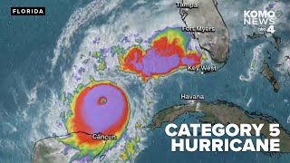 Tracking Milton Hurricane regains Cat 5 strength [upl. by Spiers464]