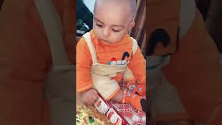 Say MashAllah starfamily babystar trending baby funny cutebaby comedy pizza [upl. by Ennylyak]